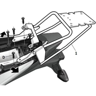 Motorfiets topkoffersteun Shad Honda CB 300 F (11 t/m 17)