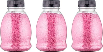 Badkaviaar Rozen - 225 gram - Fles met zwarte dop - set van 3 stuks - bad parels voor in bad