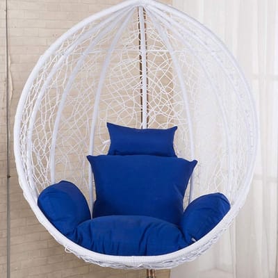 Hangmand Zitkussen - Papasan Kussen - Buiten Ontspannen - Verdikkend Ontwerp - Grote Maat - Blauw