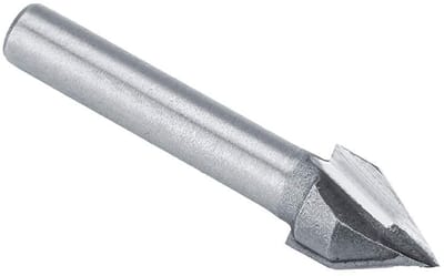 Allecto - CNC Frees Cutter - V-Slot 6mm - HSS - Voor Houtbewerking - Precisie en Graveren - Geschikt voor Professionals - Ideaal voor Meubelmakerij