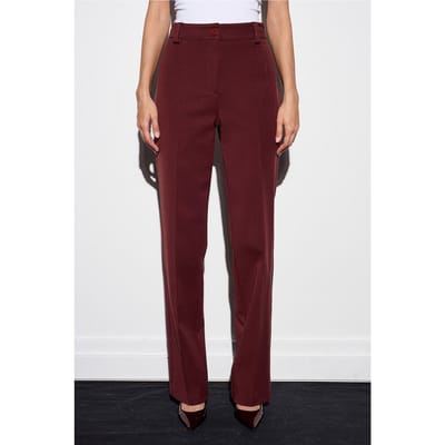 Hoge taille Rechte Pijpen Geplooide Broek