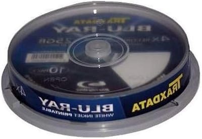 Blu-Ray Schijven - Lege Media - Gegevens Opslaan - Bedrukbaar Oppervlak - 25GB 10 Stuks - Wit