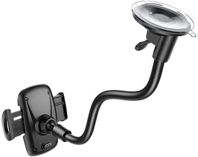 Hoco Pro Telefoonhouder Auto Voorruit - Universele GSM Houder met Verlengde Arm - Super Stevige Zuignap - 360° Draaibaar - Ideaal voor Busjes & Vrachtwagens