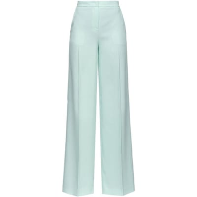 PINKO Pergamino Trouser Light Blue Glass Size: 38 | Wide-Leg & Flared Pants Outlet | Dames | Groen