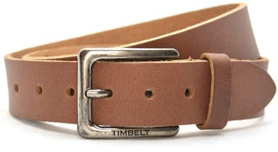 Heren Riem volnerf Leer Taupe - 4 cm Breed - Broekriem - Stoere riem - Maat: 95 / Totale lengte riem 110 cm - Echt Leer