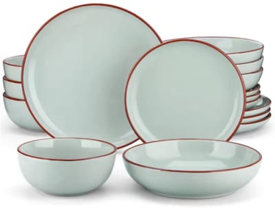Giada Tida Serviesset - 32 delig - 8 persoons - Jade - Dinerborden - Bordenset - Diepe borden - Ontbijtborden - Servies - Keukenservies
