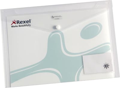 Enveloptas rexel ice id a4 transparant | 10 stuks