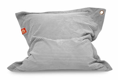 Whoober St. Tropez – Rechthoek Zitzak – Grijs dik ribfluweel – Comfortabel & Duurzaam