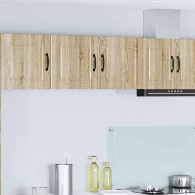 vidaXL - Wandkast - PORTO - Sonoma - Eik - 80 - x - 31 - x - 40 - cm - Bewerkt - hout