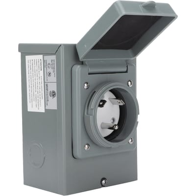 30A Generator Stroominlaatdoos 125V 3750W Buiten Weerbestendig Stopcontact Accessoire voor Camper