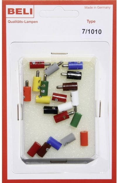 BELI-BECO 7/1010 Miniatuur-banaanstekker Stekker Stift-Ø: 2.6 mm 1 set(s) Package