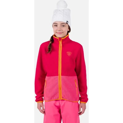 Rossignol Alltrack Fleece Met Volledige Rits Rood 8 Years Meisjes