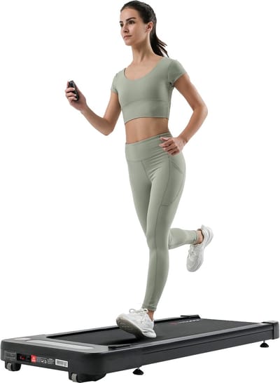 YESOUL W2 Walking Pad – Stil Onder 45 dB, 0,5–6,1 km/u, LED-display, App-compatibel, tot 135 kg