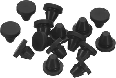 Siliconen stoppen - Rubberen doppen - Gaten afdichten - Hoge temperatuur bestendig - 7-8 mm gat - Zwart
