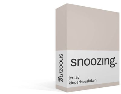 Snoozing jersey kinderhoeslaken - 60x120 cm - Junior - Zand