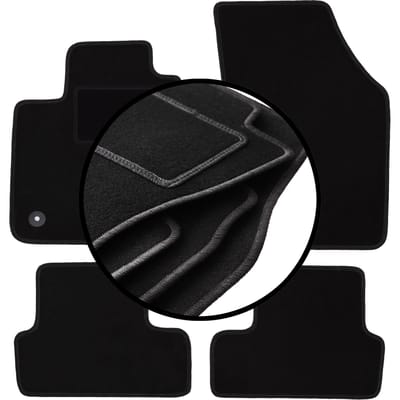 Complete set veloursmatten voor: Renault Megane IV Grand-Coupe, liftback, stationwagen, grandtour, coupé, GT (2015-)