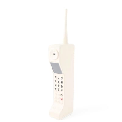 Dailygoods- Baksteen Telefoon Retro Design - Decoratie Accessoire - Vintage Ornament - Fotografie Props - Lichtgewicht - Hoogwaardige Kwaliteit