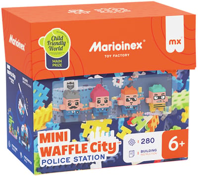 Mini wafel blokken politiestation - Marioinex - vanaf 3 jaar