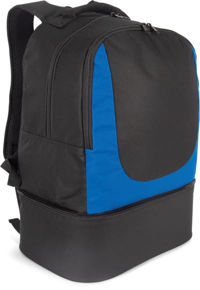 Rugzak voor Teamsport - Sport Rugzak - Stevige Bodem - Teamsport - Ruim Hoofdvak - blauw / zwart