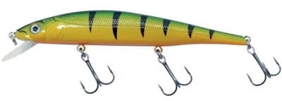 Predox XS-Pro Cuda 11,5CM 15g – drijvende plug met holografische afwerking en 3D ogen Green Perch
