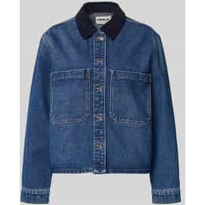Oversized spijkerjack van katoenmix model 'CASSIE'