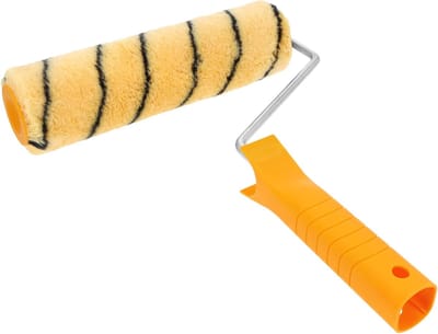 Working Tools verfroller 25 cm, verfroller met steekbeugel Hardstar 13 mm, Ø 48 mm met reservebeugel, van polyester, met duo-systeem en verfrollerbeugel