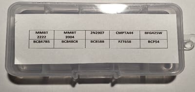 Mix SMD bipolaire transistor NPN en PNP - 100-delig - 10 waardes