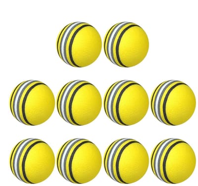 Dailygoods- Golfballen 10x - EVA-schuim - Trainingsballen - Warming-up Spullen - Geschikt voor Binnengebruik - Verbeter Swingtechnieken - Sponsgolfbal