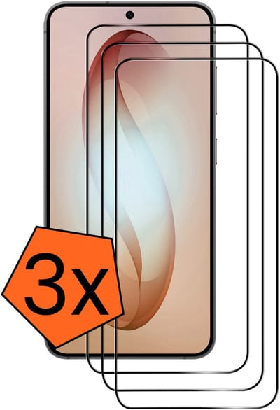 Screenprotector - 3 Stuks - Geschikt voor Samsung Galaxy S26 - Full Cover - Gehard Glas - Beschermglas - Tempered Glass - Screen Protector