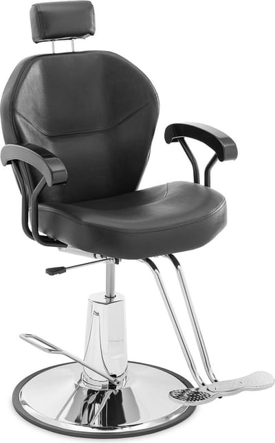 physa Kappersstoel - Hoofd- en T-voetsteun - 52 - 64 cm - 150 kg - kantelbaar - zwart 10040685