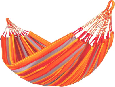 Klassieke Hangmat - Buiten Loungen - Ontspanning in de tuin - Weerbestendig materiaal - 350 x 160 cm - Oranje