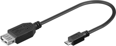 Goobay USB Micro-B / USB A OTG High-Speed Adapter for Charging Cable Connection