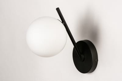 Lumidora Wandlamp 74260 - Voor binnen - GIO - G9 - Zwart - Metaal - Badkamerlamp