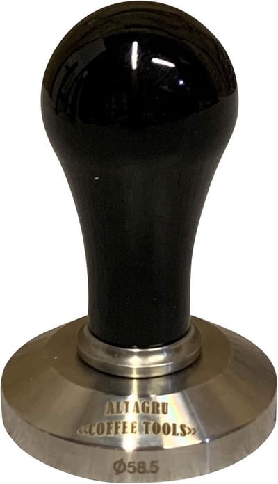 Tamper Smart - Koffie Tamper - Espresso Bereiden - Precisie 58.5mm - 9 cm Hoog - Zwart