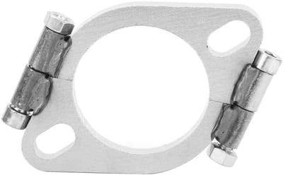 Dailygoody - Uitlaatflens - 2 Inch - Plat Ovaal - Laag-koolstofstaal - Reparatie Accessoire - Geschikt voor Auto's - Zwart