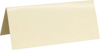 Santex naamkaartjes - Bruiloft - crème - 10x stuks - 7 x 3 cm - plaatskaartjes