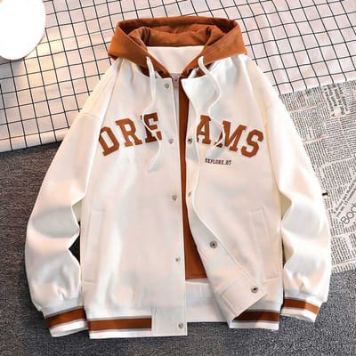 Nep Twee Jassen Herenjas Lente en Herfst Mode Merk Heren Capuchon Winddicht Top 3XL