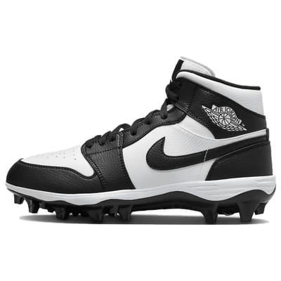 Air Jordan 1 Mid TD Crampon Noir Blanc 2023 Baskets Homme FJ6805-100 45.5