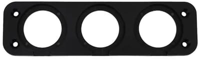 Montageplaat 3 Gaten - Inbouw - Drievoudig - Geschikt voor USB stopcontact/Voltmeter