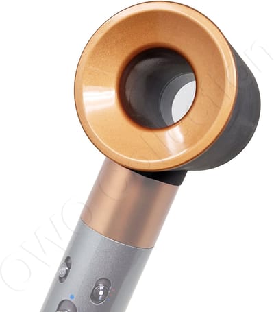 Föhn haardroger opzetstuk accessoire rond grijs-koper geschikt voor Dyson Airwrap multistyler HS01 HS05
