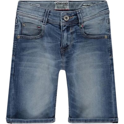 Vingino - Maat 104 - Essentials Kinder Jongens Jeans short