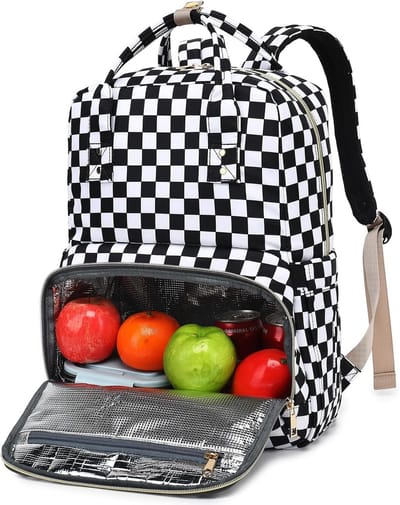 Lunchrugzak - Isolerende tas - Eten meenemen - Laptopvak 15.6 inch - 42x16x30 cm - Blauw