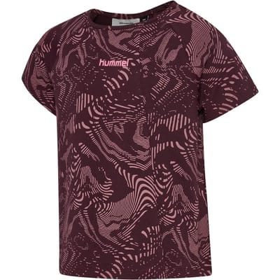 Hummel kindersportshirt Hmljr Aop A-vormig T-shirt 233646