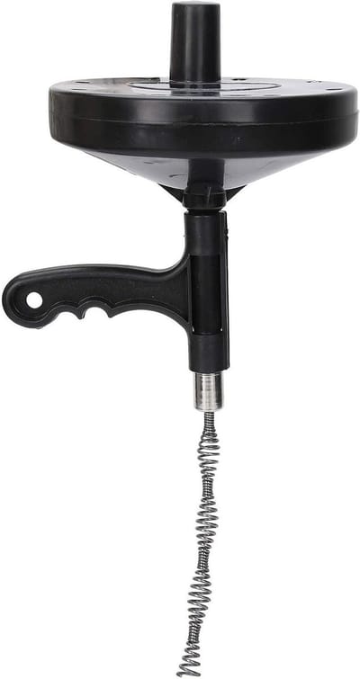 Riool Bagger Gereedschap - Afvoer Ontstopper - Verstopping Verhelpen - Duurzame Staaldraad - 5 Meter Lengte - Zwart