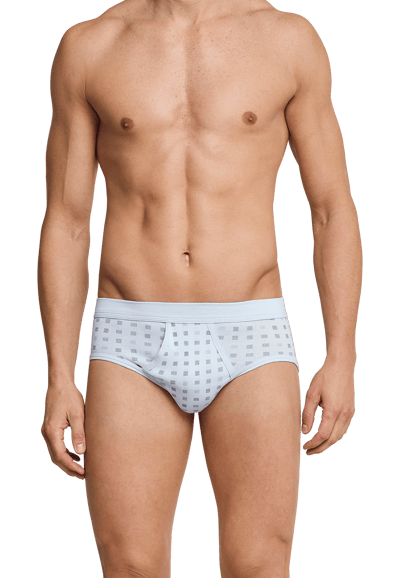 Sportslips met gulp, set van 2, lichtblauw geruit - Essentials 5