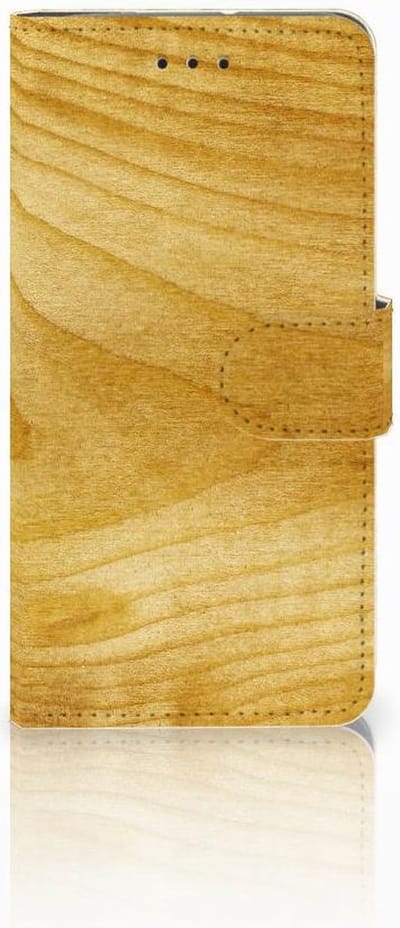 Boekhoesje voor Motorola Moto G7 Play Book Style Case Licht Hout