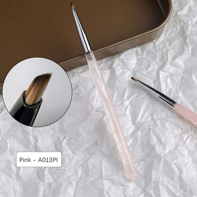Pinceau Nail Art Français Acrylique Professionnel Gel Vernis à Ongles Fleur Papillon Peinture Dessin Outils de Manucure Pour Accessoire Ongle rose
