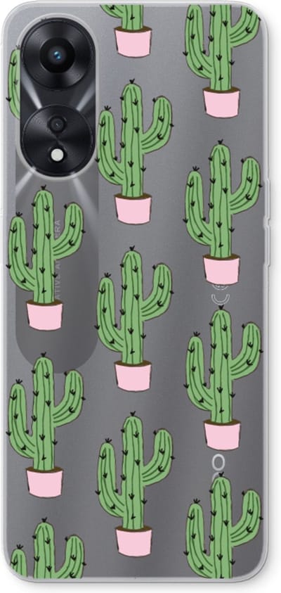 Case Company® - Hoesje geschikt voor Oppo A78 5G hoesje - Cactus Lover - Soft Cover Telefoonhoesje - Bescherming aan alle Kanten en Schermrand
