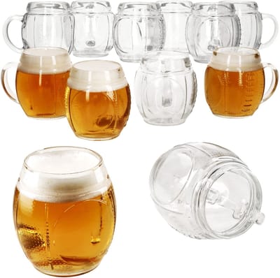 Set van 12 American football-glazen met handvat voor 12 personen - 12000420S