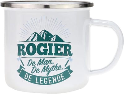 Mok - Top vent - Rogier - Geëmailleerd - In cadeauverpakking